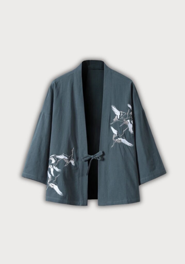 Veste kimono brodée — Avelin