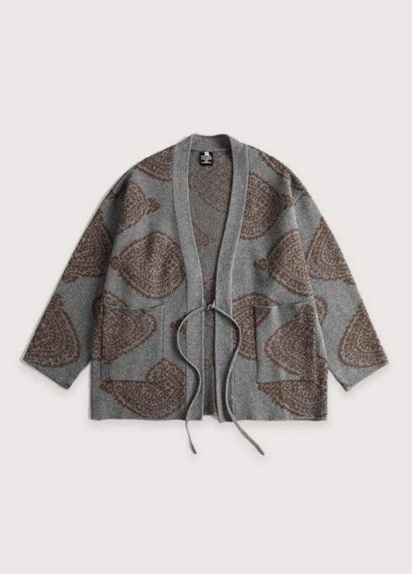 Veste kimono cardigan femme gris — Haigumo