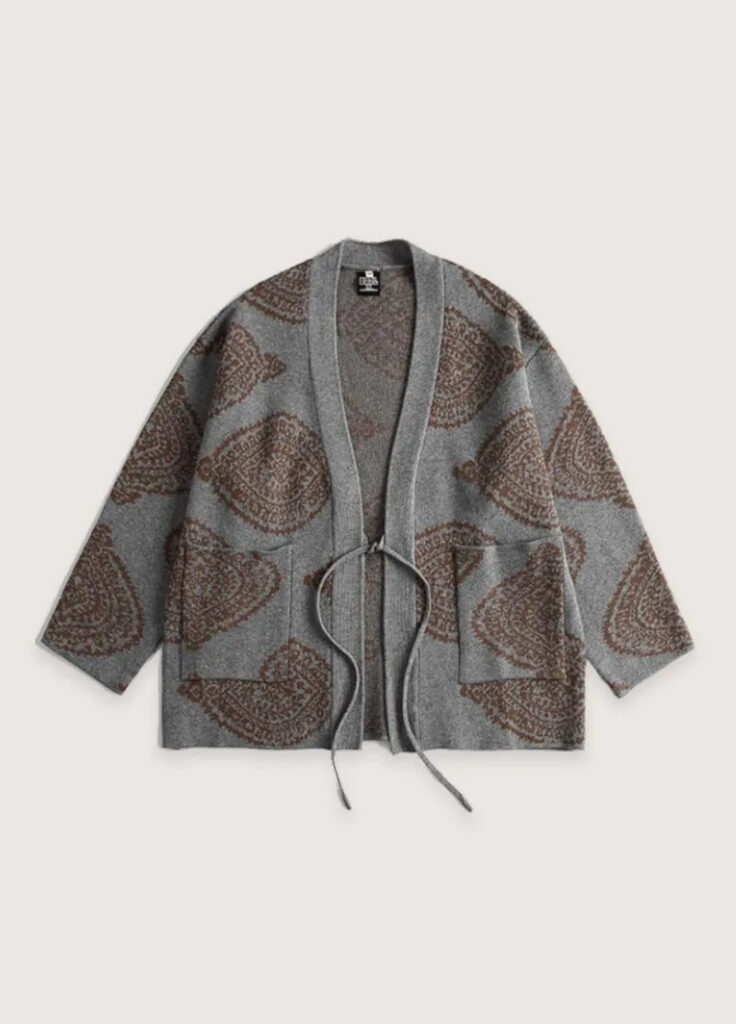 Veste kimono cardigan femme gris — Haigumo
