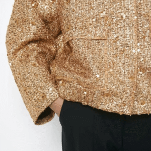Veste kimono doré à paillettes — Hoshi vue 4