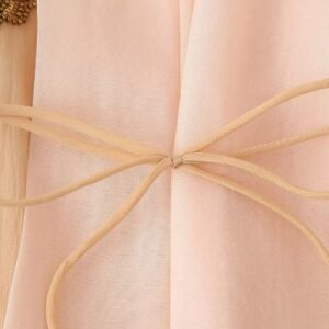 Veste kimono femme — Beige Brodée vue 3