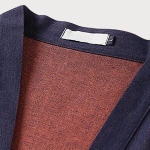 Veste kimono en denim — Kimura vue 5
