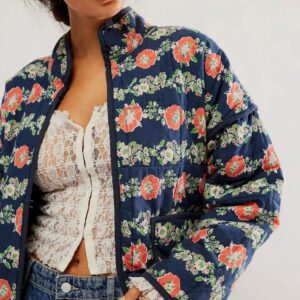 Veste kimono marine — Adèle vue 4