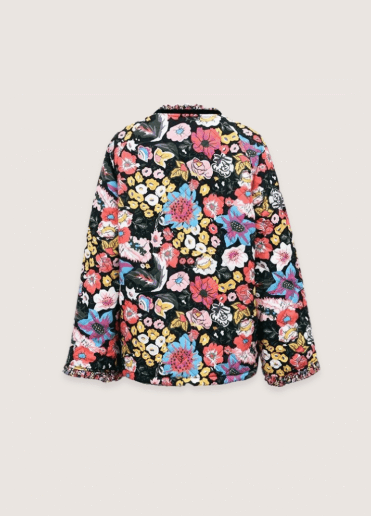 Veste kimono matelassée — Éclat Floral