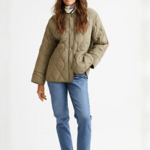 Veste kimono matelassée femme olive — Wakaba