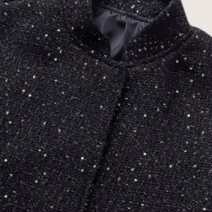 Veste kimono noir à paillettes — Hoshi vue 3