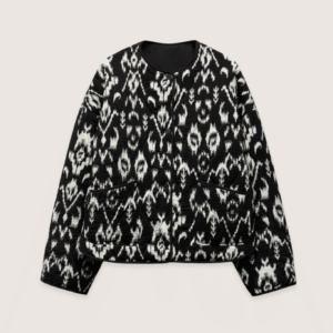 Veste kimono noir et blanc — Ikat