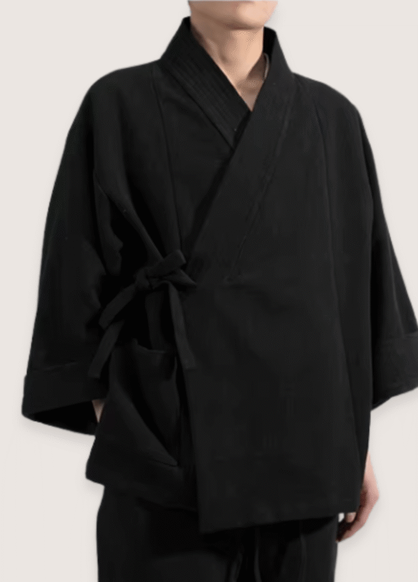 Veste kimono noir — Hanfu