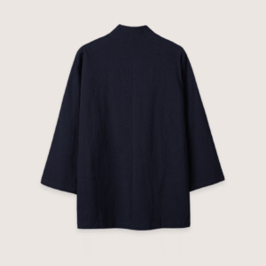 Veste kimono noir — Cardigan Minimaliste vue 2