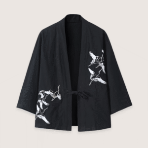 Veste kimono noire — Kaze