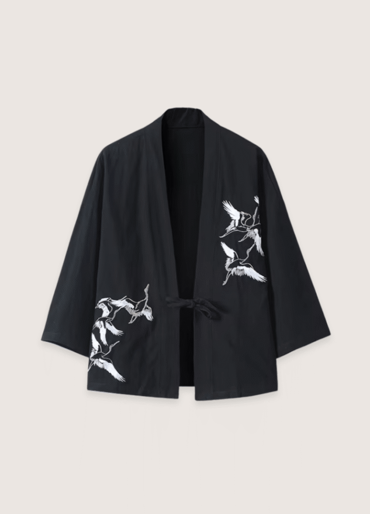 Veste kimono noire — Kaze