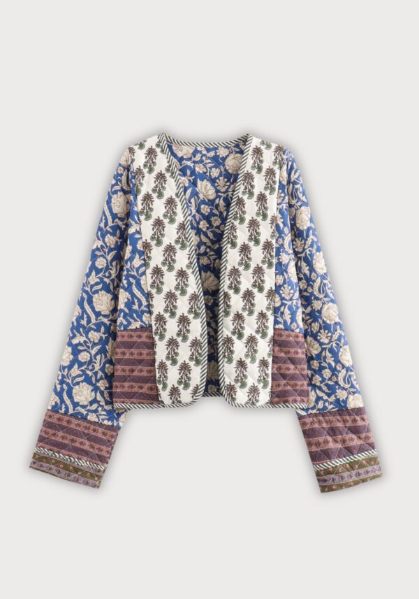 Veste kimono patchwork — Nila