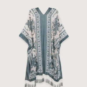Veste kimono plage style poncho — Shiranui vue 2