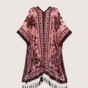 Veste kimono rose pâle — Kuro vue 2