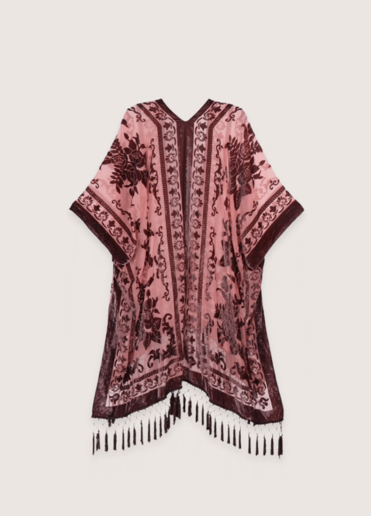 Veste kimono rose pâle — Kuro