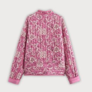 Veste kimono rose — Rosalie vue 2