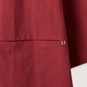 Veste kimono rouge — Cardigan Minimaliste vue 3