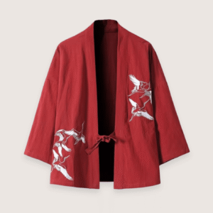 Veste kimono rouge — Kaze