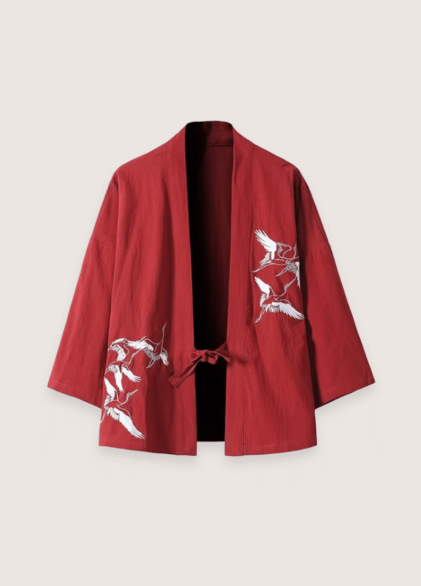 Veste kimono rouge — Kaze