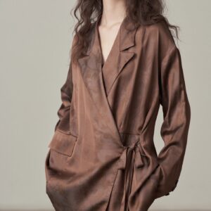 Veste kimono satinée — Hazuki vue 5