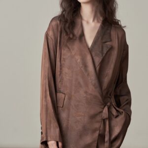Veste kimono satinée — Hazuki vue 3