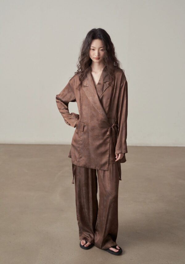 Veste kimono satinée — Hazuki