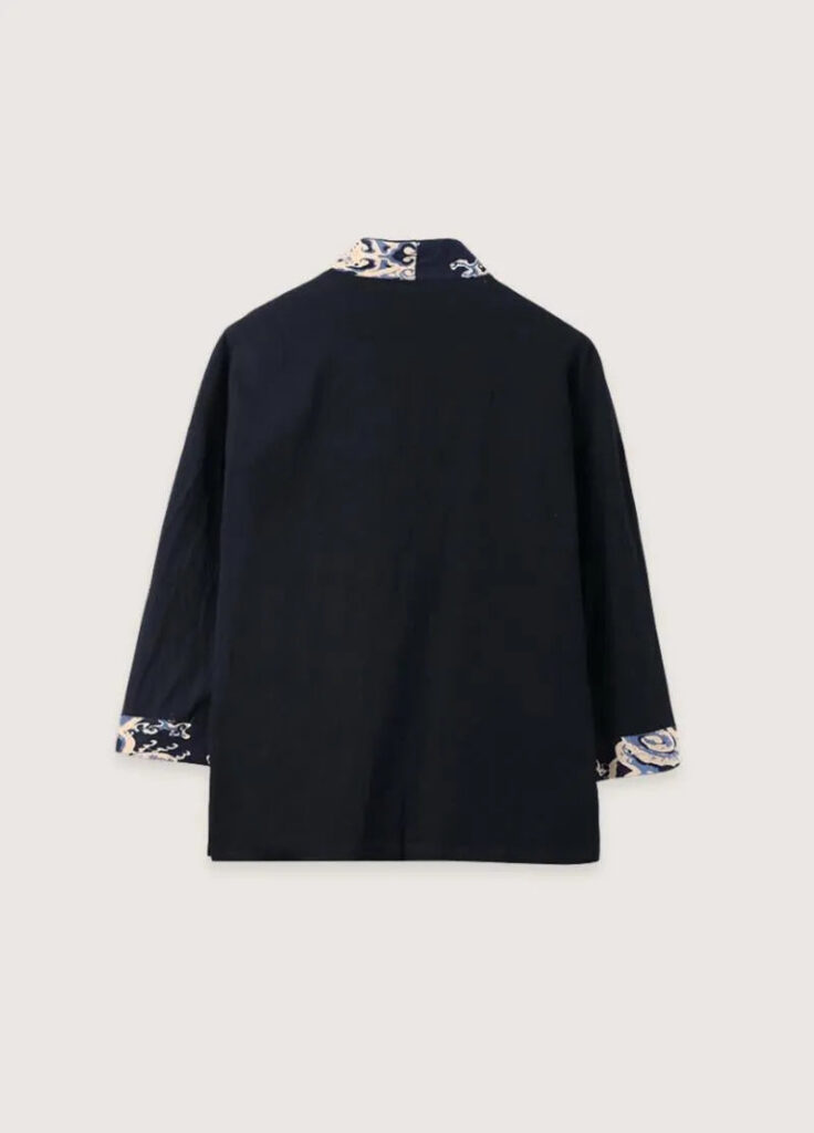 Veste style kimono homme noir chic — Shin