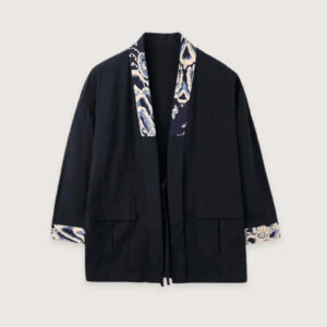 Veste style kimono homme noir chic — Shin