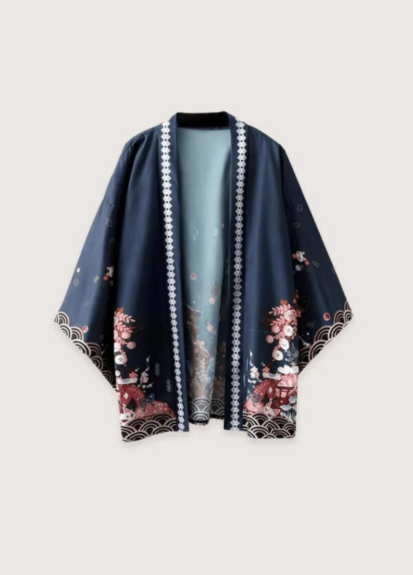 Yukata homme traditionnel bleu — Mori