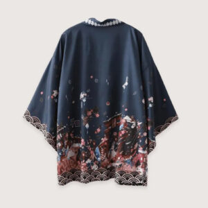 Yukata homme traditionnel bleu — Mori vue 2